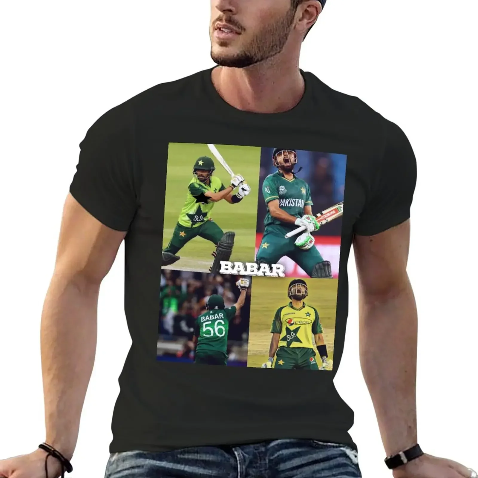 

Babar Azam T-Shirt anime stuff basketball graphic tees mens clothing