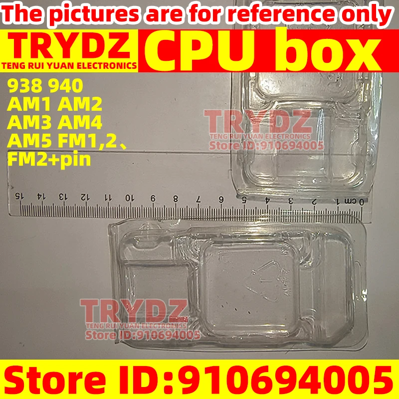 100-20pcs Plastic For AMD box CPU Box CPU The protective case CPU plastic box Pin Box packaging box