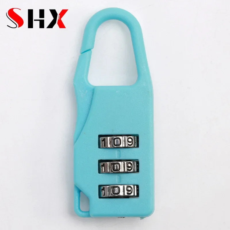 Portable Plastic Mini Lock Padlock Outdoor Travel Luggage Zipper Backpack Handbag Safe Anti-theft Combination Code Number Lock