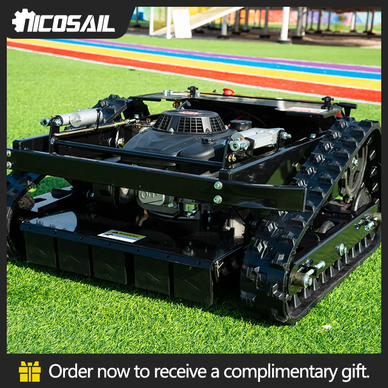 Euro 5 Lightweight Compact Remote Control Lawn Mower CE Certified For Europe Market