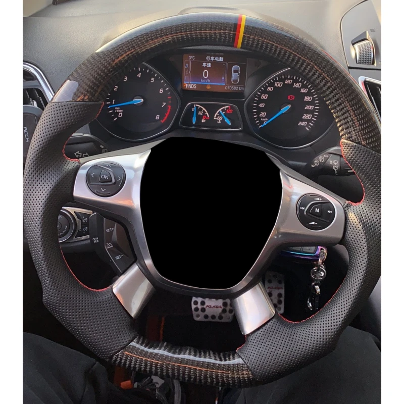 Universal Modified Carbon Fiber Steering Wheel With Custom Design Interior Component