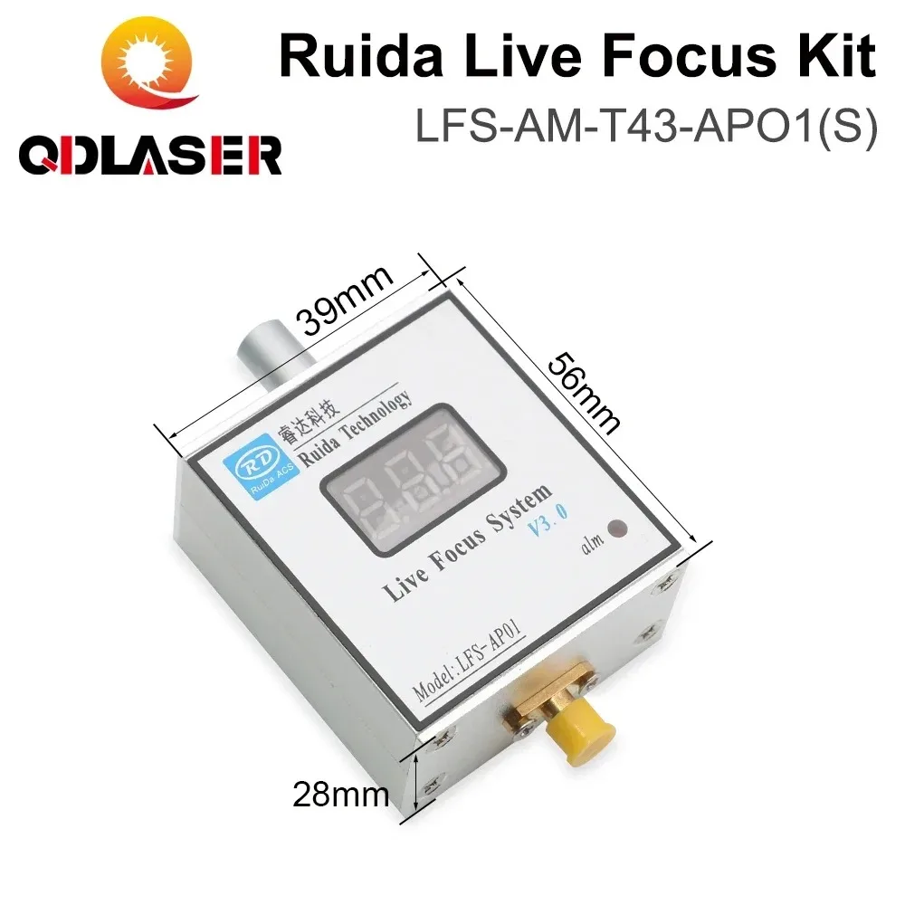 QDLASER Ruida LFS-AM-T43-AP01(S) قطع المعادن نظام التركيز في الوقت الحقيقي مكبر للصوت وكابل توصيل مكبر للصوت لآلة الليزر #2