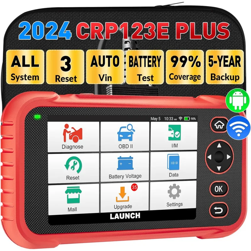 2025 Version CRP123E PLUS All System Auto Diagnostic Tool OBD2 Scanner 12V Cars Code Reader