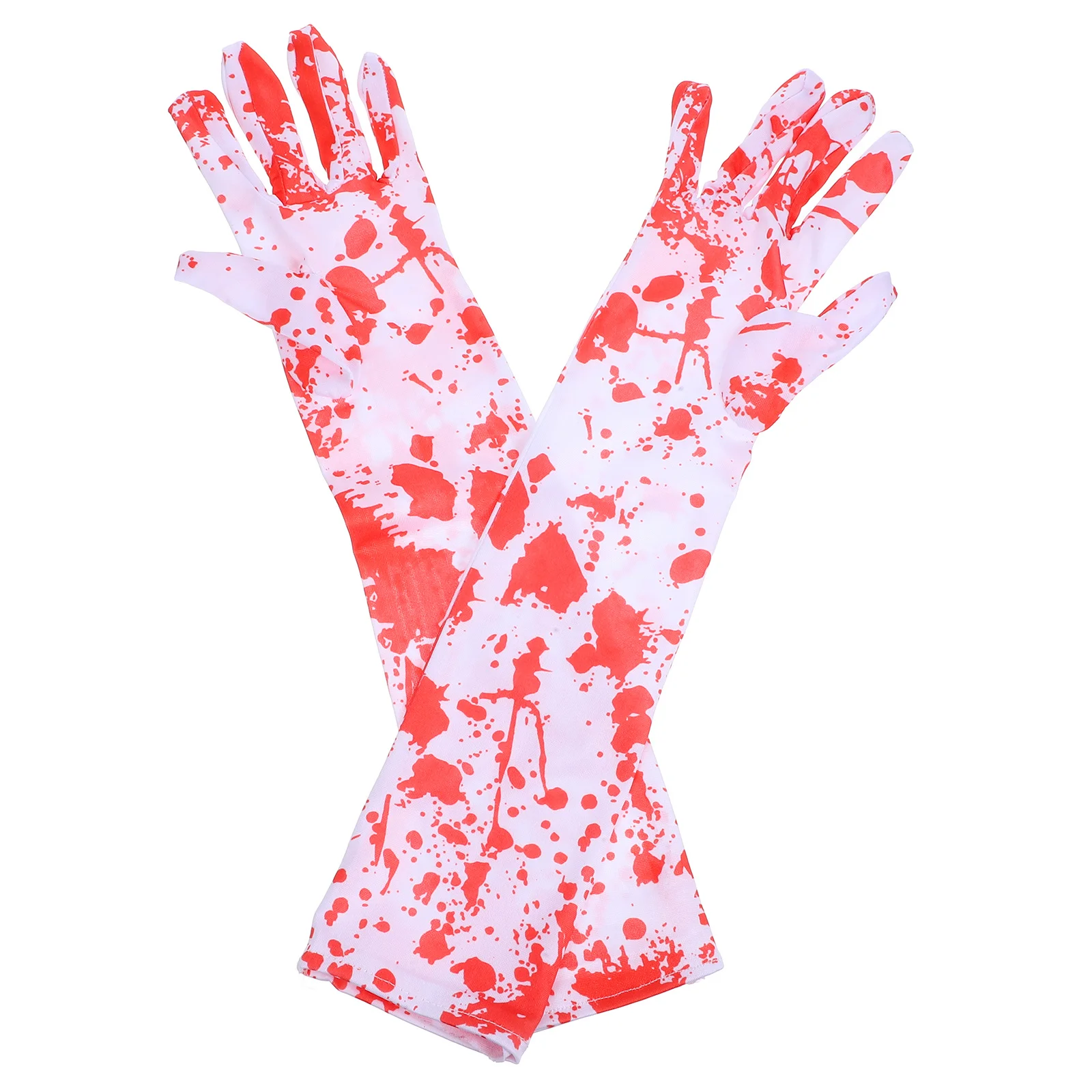 

1Pair Halloween Costume Gloves Realistic Bloody Gloves Horror Cosplay Party Scary Props Blood Costume Set