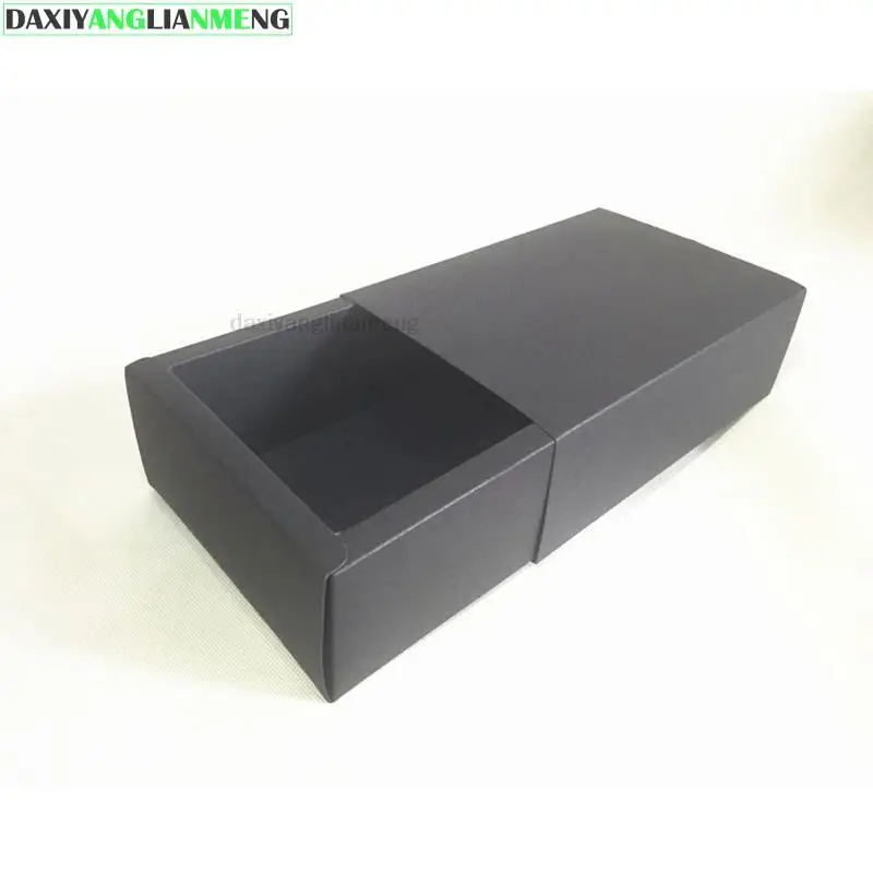 

Paper Drawer Storage Box 50pcs Inner Space 9x6x4cm Black Paperboard,350gsm Kraft For Party Wedding