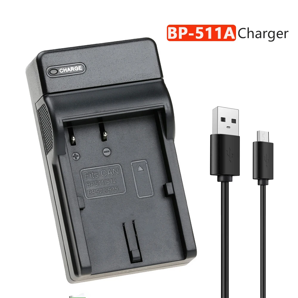 CB-5L BP-511 BP-511A Charger Battery for Canon Rebel BP511a DS6041 Eos 1d 10 d 30d d30 20d 40 50 50d Eos5d Eos20d
