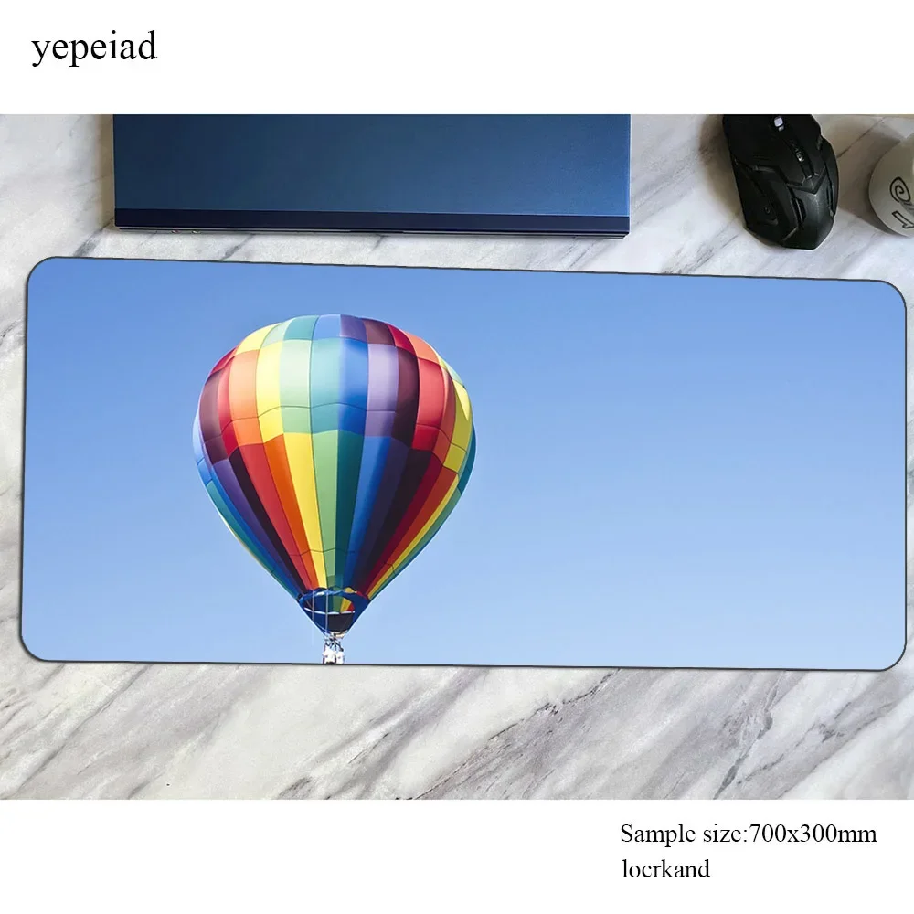 Hot Air Balloon mouse pad 800x300x3mm Computer mat thick gaming mousepad large locked edge padmouse keyboard games pc gamer desk