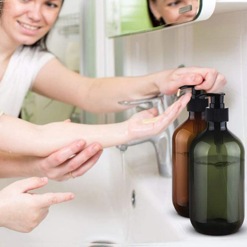 17Oz Zeepdispenser, Hand Afwasmiddeldispenser voor Keuken Badkamer Aanrecht, Hervulbare Lotion Vloeibare Zeep Pomp Flessen