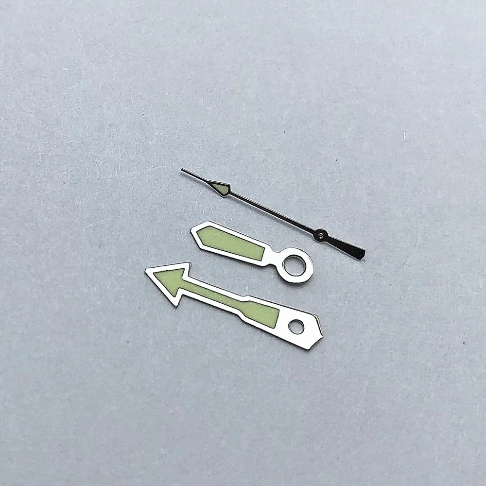 Accesorios para reloj, manecillas de horas, minutos y segundos con luminosas, adecuadas para piezas de reparación de relojes con movimiento 8200, agujas para reloj