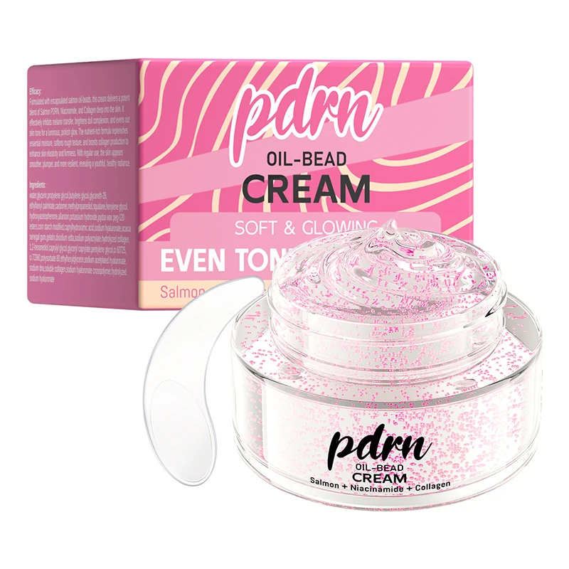 PDRN Salmon Oil Bead Moisturizer Cream 50g Intensive Hydrating Nourishing Skin Barrier Strengthening Silky Smooth Face Cream