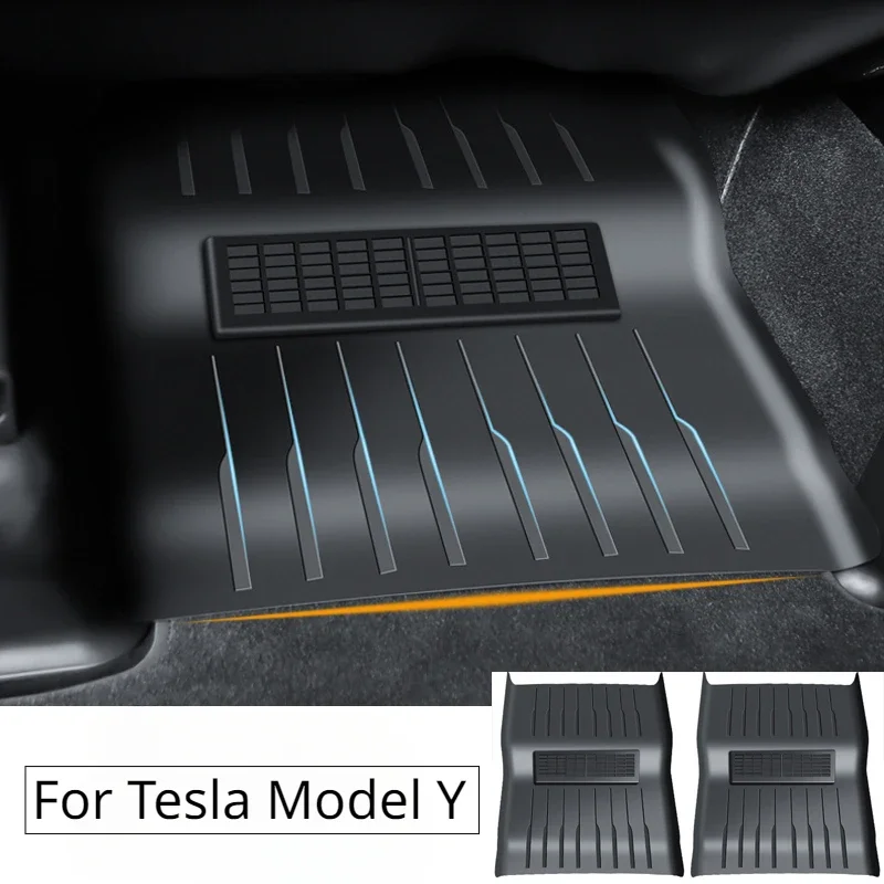 

For Tesla Model Y Underseat Air Outlet Mask Under Seat Guards Integrated Protective Cover Dustproof Foot Pads Car Accessories