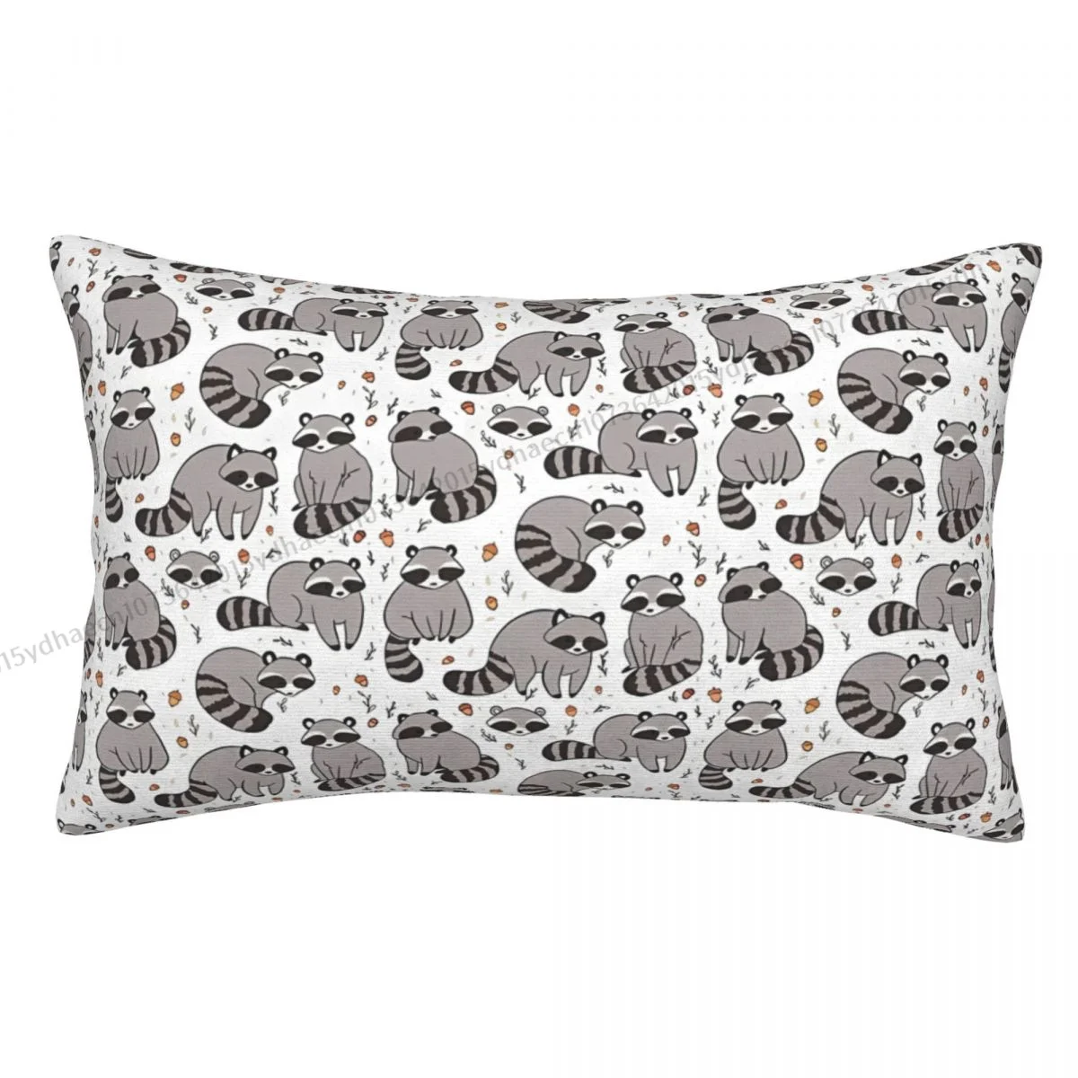 Illustration Polyester Pillowcase Raccoon Sofa Decorative Breathable Pillow Cover Pillowcase