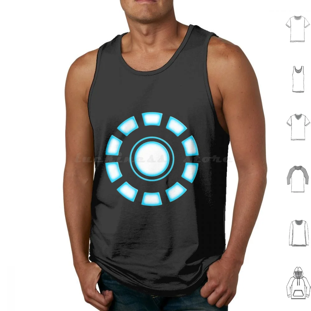 Arc Reactor Tank Tops Vest Sleeveless Stark Stark Industries Tony Stark Iron Industries Tony Man Comics Robert Downey