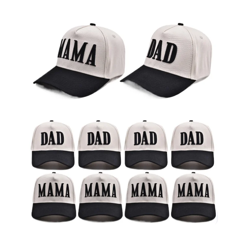 

Новая сетчатая кепка-грузовик с 3D вышивкой MAMA DAD, регулируемая бейсболка с изогнутыми полями на День отца, День матери, члены семьи, бейсболки с изогнутыми полями