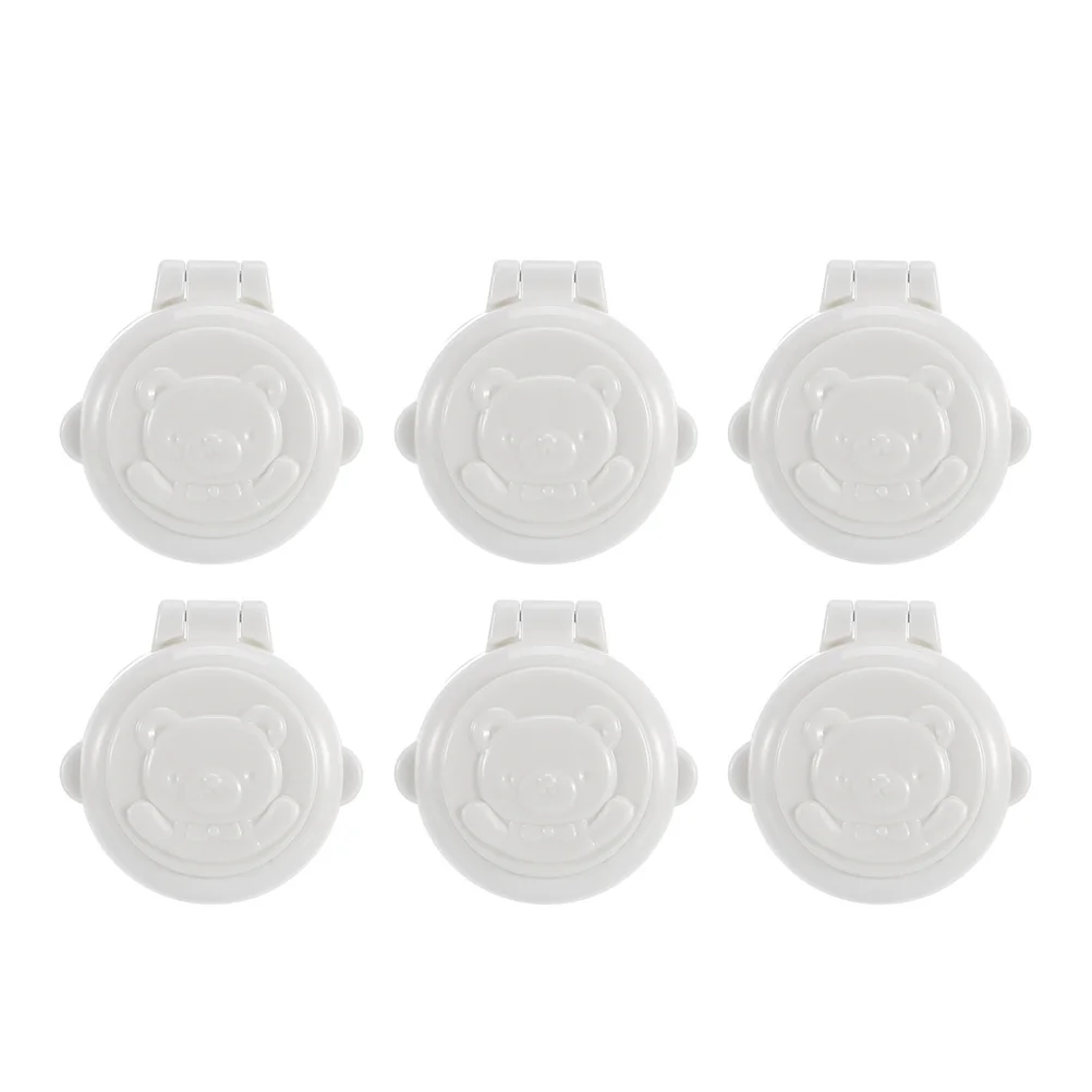 6 pièces Machine à laver bouton de voiture verrouillage de sécurité démarrage à l'épreuve des enfants bouton protecteur couvre rondelle serrures de sécurité pour enfants