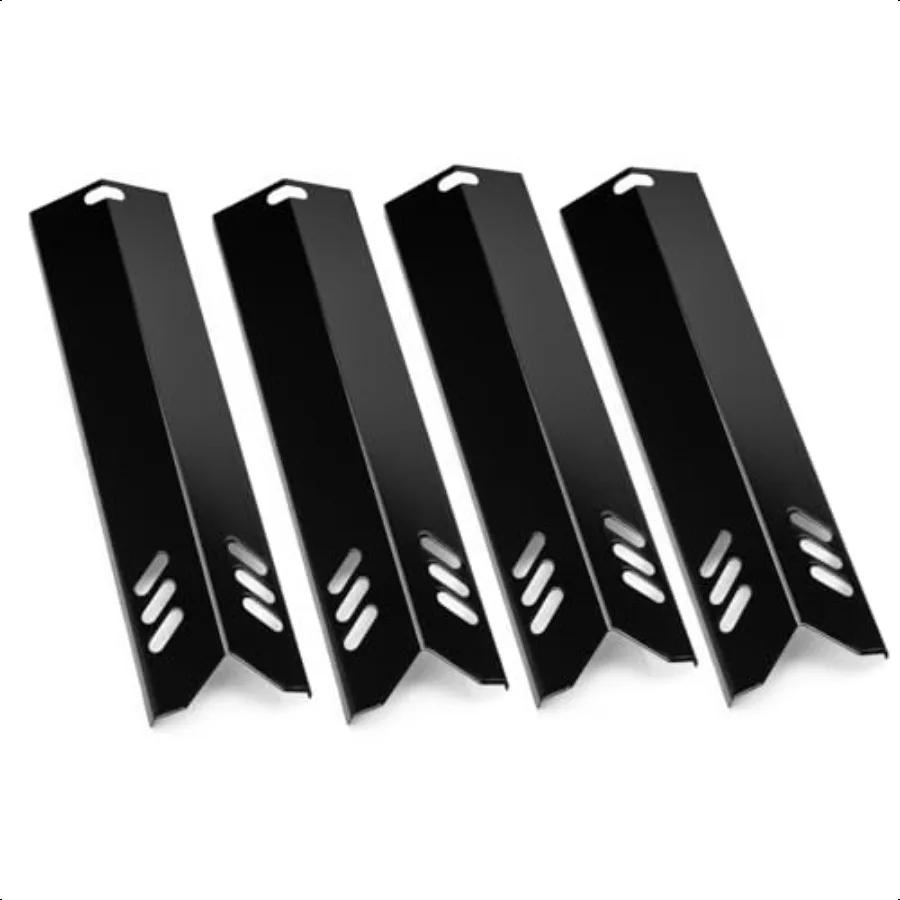 

15-дюймовые теплозащитные экраны для фарфорового гриля, замена для DynaGlo DGF510SBP DGF493BNP, 4 упаковки, нагревательные пластины для гриля для барбекю на заднем дворе