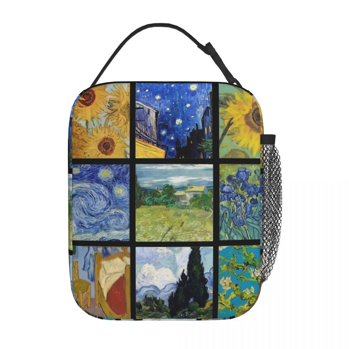 

Van Gogh Collage Art Gift Thermal Insulated Lunch Bags for School Reusable Food Bag Cooler Thermal Food Box