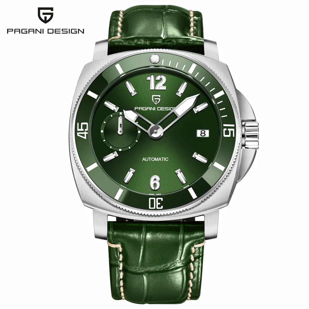 

Новые часы PAGANI DESIGN 2026 года: элитные механические часы из кожи для мужчин, с люминесцентным сапфировым стеклом, водонепроницаемые, автоматические