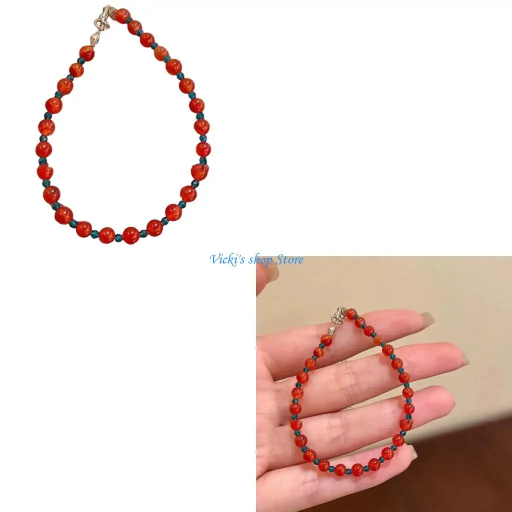 

Artistics Vibranting Beaded Bracelet Mixed Materials Womens Jewelry Accessory