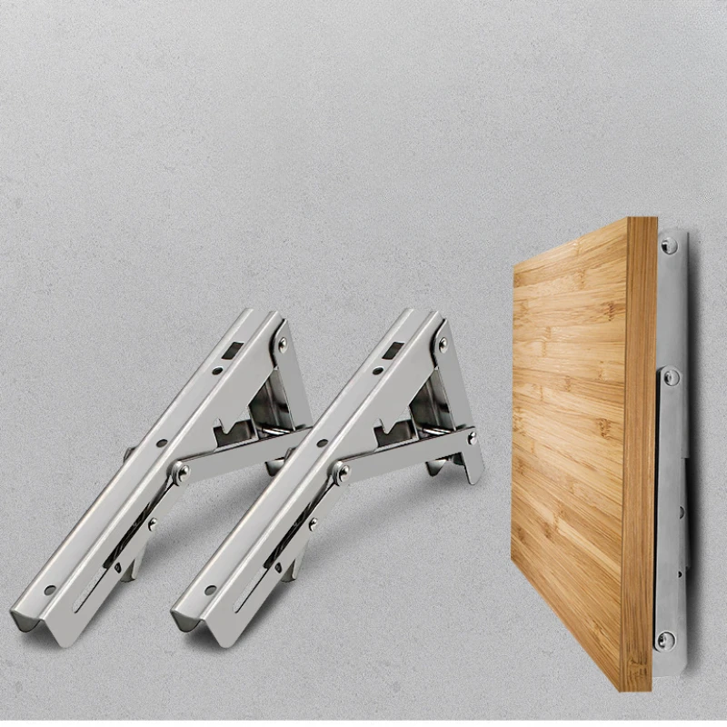 WEPICK 1PC Brackets 8-20inch Decorative Wall mounted Shelf Bracket 304 Stainless Steel Triangular Support Foldable Table Support