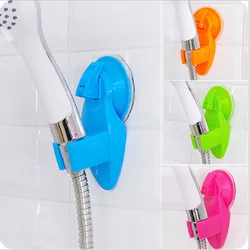 Punch-Free PP Adjustable Nozzle Base Shower Head Mounting Brackets Strong Sucker Faucet Fixed Holder Bathroom Supplies