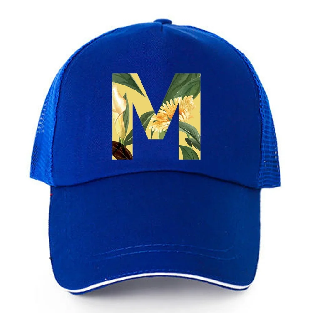 Hip Hop Hats for Women Men Baseball Cap Wash Cotton Snapback Caps Floral Letter Print Summer New UV-proof Visors Breathable Hats 5