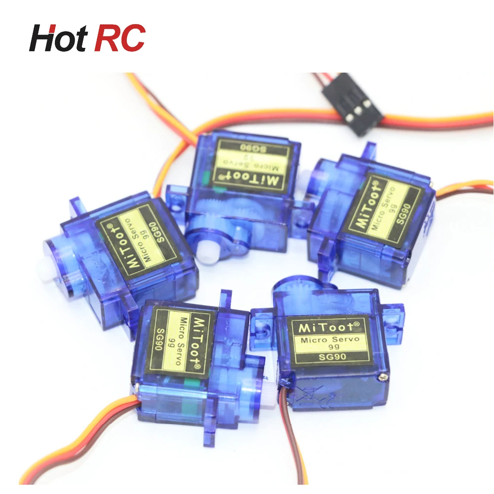 1/2/5 buah baru SG90 SG 90 9G Mini Servo mikro untuk RC 250 450 helikopter pesawat mobil perahu Robet