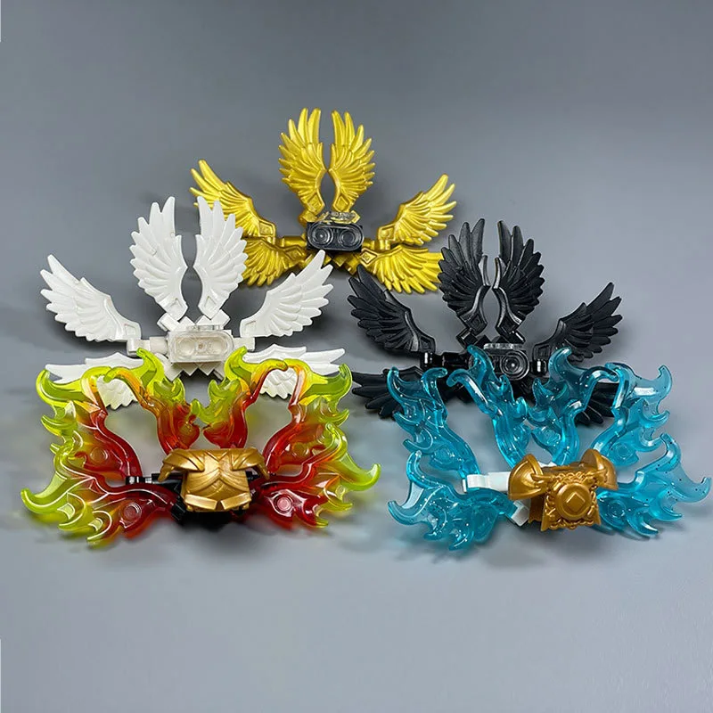 MOC Halloween Accessories Building Blocks Skeleton Soldier Knight Legion Horse Angle Golden Wings Green Evil Spirits Bricks Toys