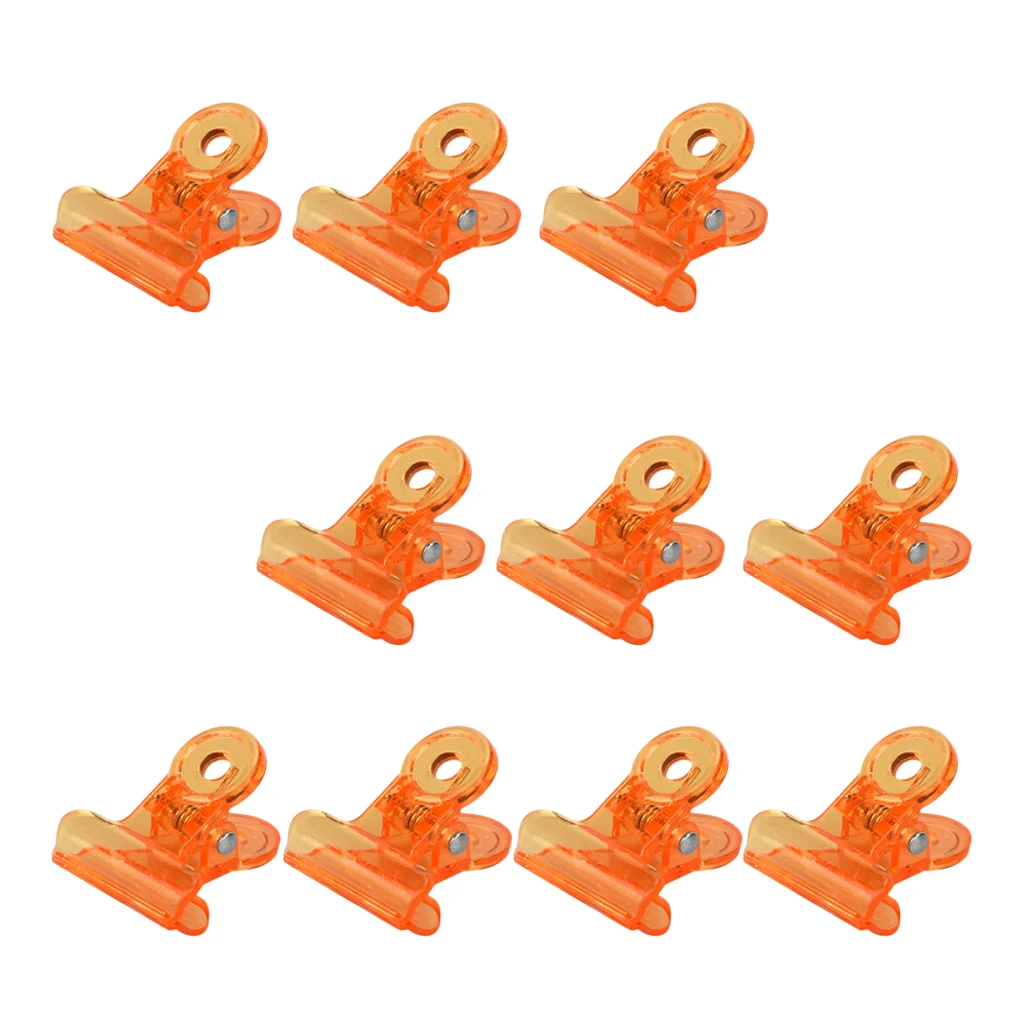 Lot de 10 clips pour dissolvant de vernis à ongles acrylique, réutilisables, ronds