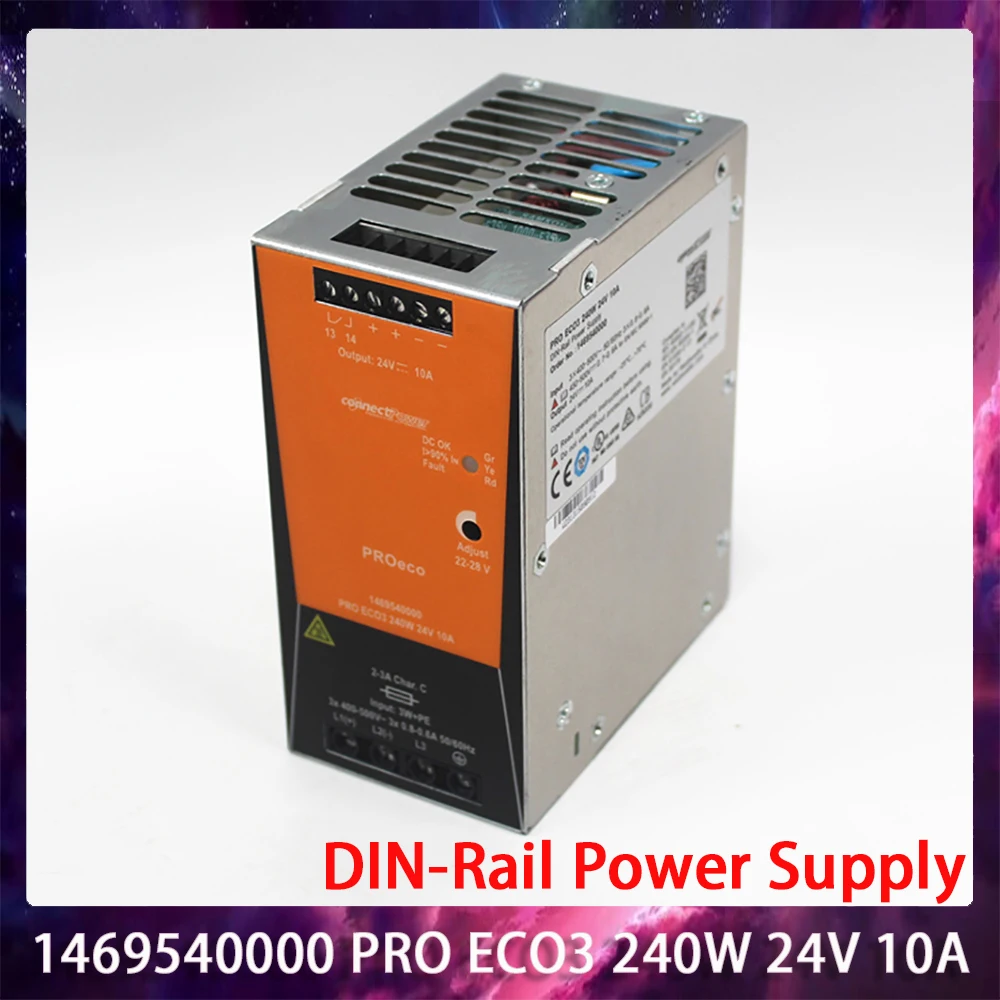 

For Weidmuller DIN-Rail Power Supply 1469540000 PRO ECO3 240W 24V 10A Three-Phase Power