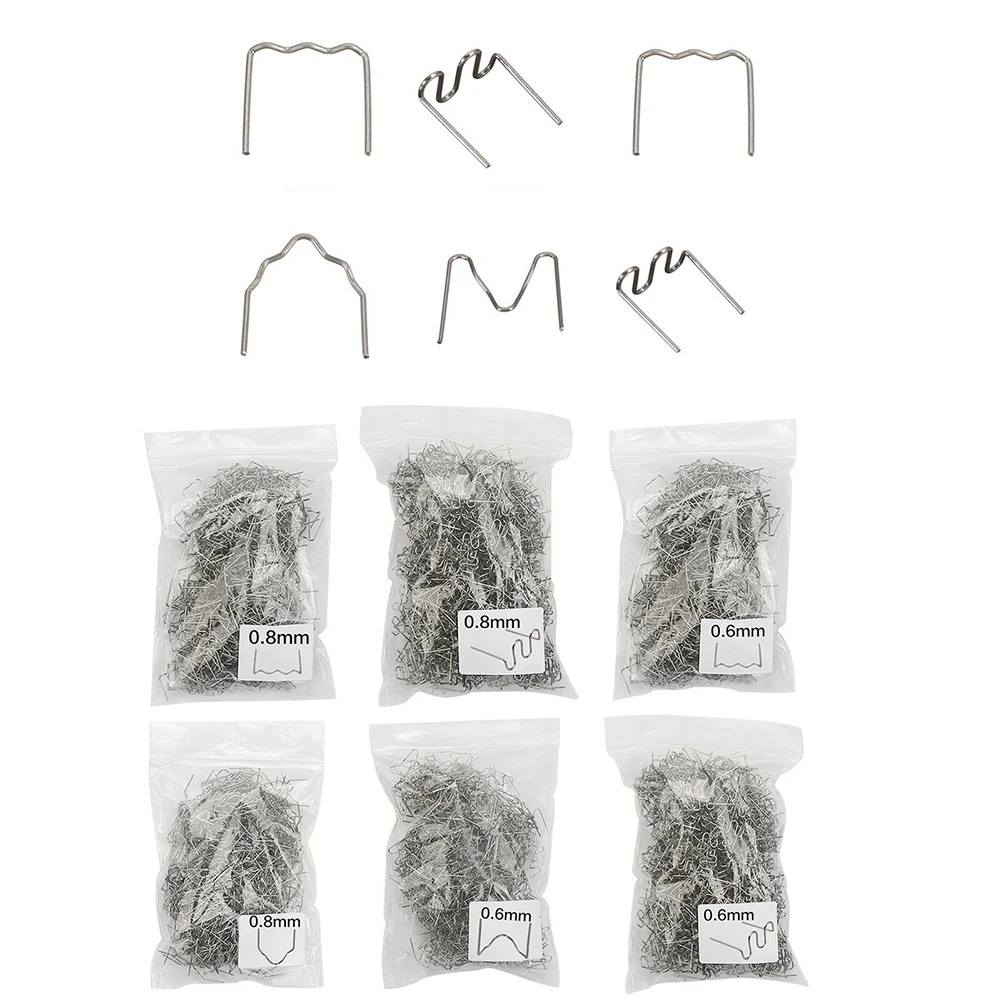 3000PCS 0.6/0.8mm Hot Stapler Staples Plastic Welder Repair Kit For Car Bumper Plastic Welder Soldering Bumper Auto Repair