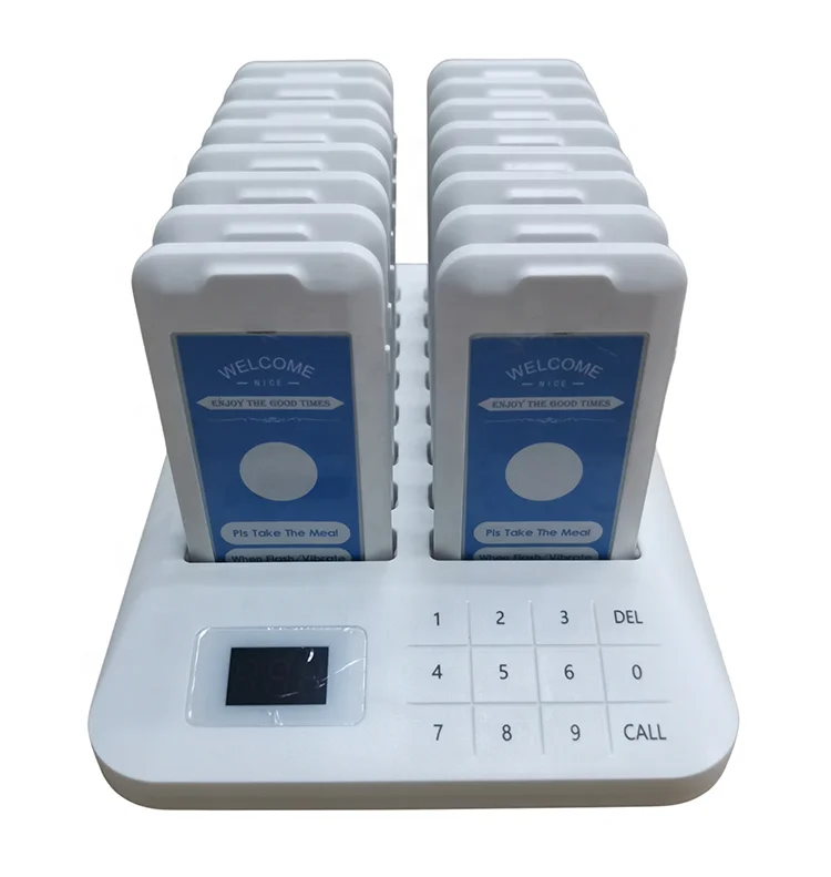 JT-916S Wireless Guest Waiter Queue Calling System Pager Receiver for Restaurant Cafe Table Buzzer Service Vibrators Pagers