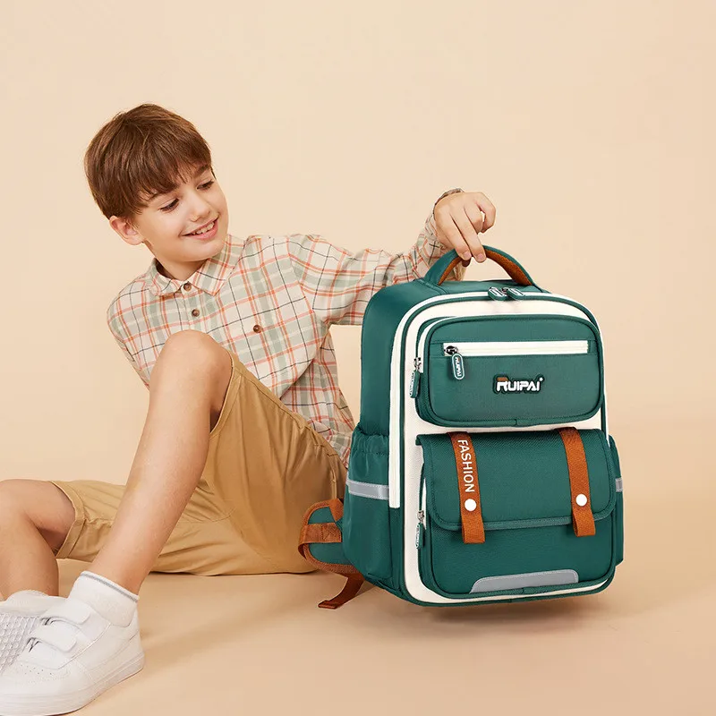 

Детский рюкзак для учащихся начальной школы 1-6 классов, водонепроницаемая школьная сумка для облегчения нагрузки для мальчиков и девочек, школьная сумка для позвоночника
