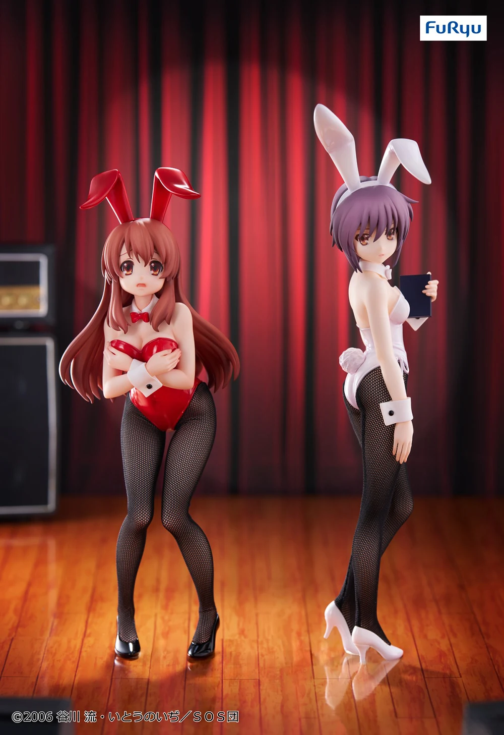 Pre Sale Original Furyu Bicute Bunnies Suzumiya Haruhi No Yuuutsu Asahina Mikuru Nagato Yuki Suzumiya Haruhi Bunny Girls Figures