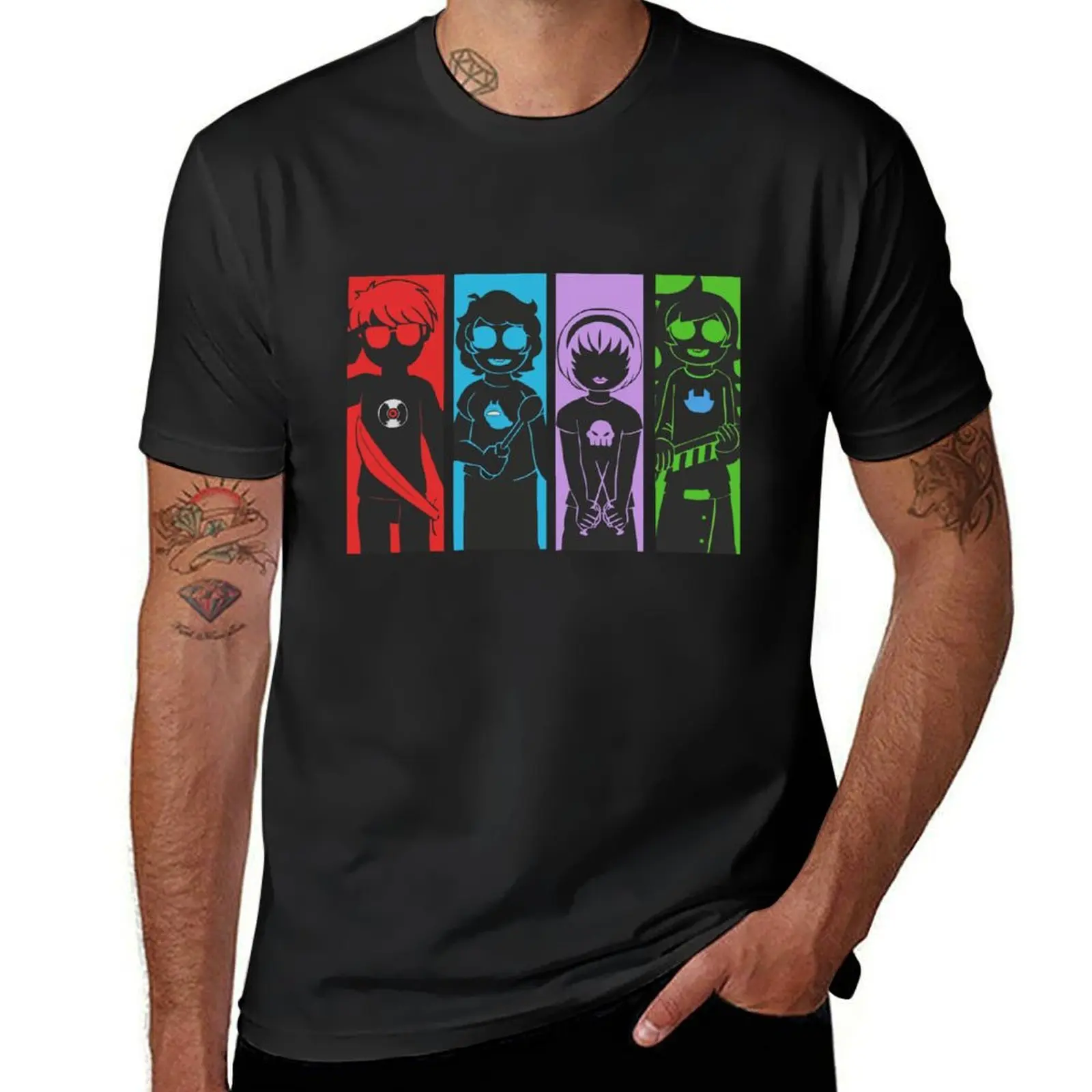 

Homestuck Merch Homestuck Shadow Characters T-Shirt oversized t shirt korean fashion cheap stuff t shirts for men