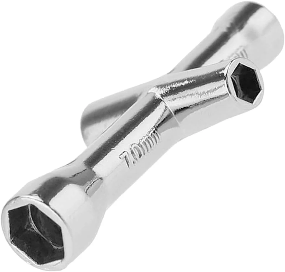 17mm Hex Wrench & 4/5/5.5/7mm Socket Set for 1/8 1/10 RC Car Truck Crawler Tyre - Durable Wheel Spanner Tool