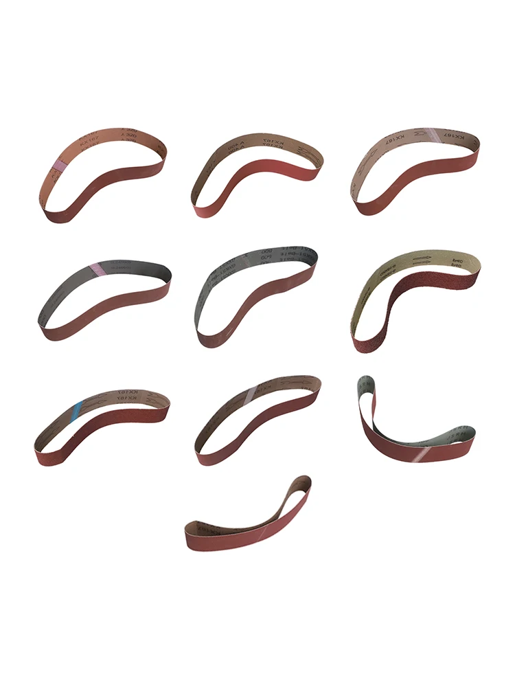 10pcs 50x686mm Aluminum Oxide Sanding Belts 40-1000 Grit Abrasive Belt For Metal Wood Leather Rubber Grinding Polishing Sander T
