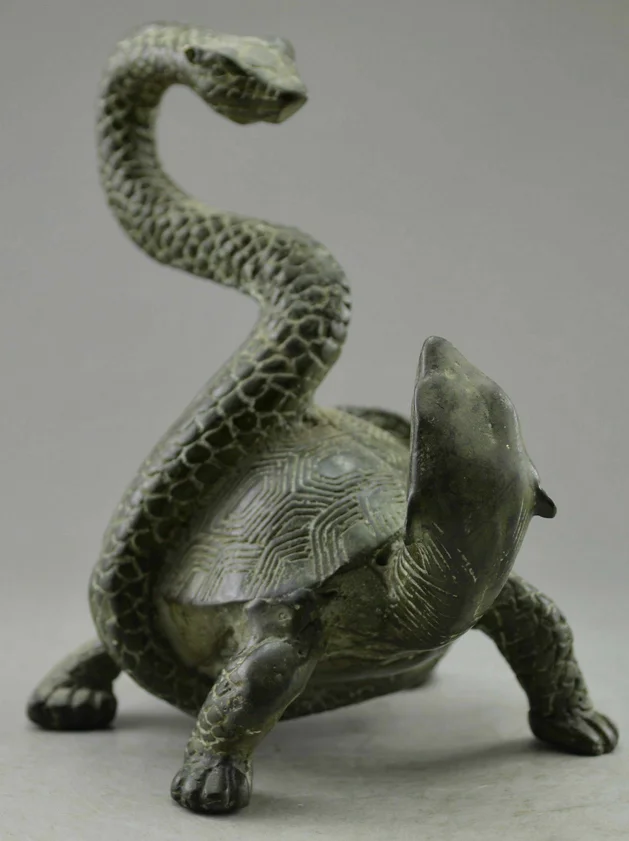 Xuanwu Turtle Snake Basalt four Spirits beasts Feng Shui god beast statues