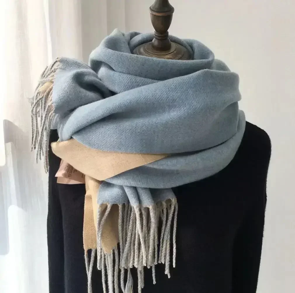 Fashionable Large Scarves for Woman Comfortable Cashmere-like Acrylic Thick Scarf Winter Windproof Scarves