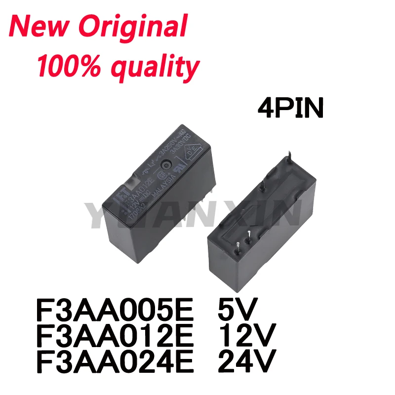 5/PCS New F3AA005E 5V F3AA012E 12V F3AA024E 24V 4Pin In Stock Fast Shipping