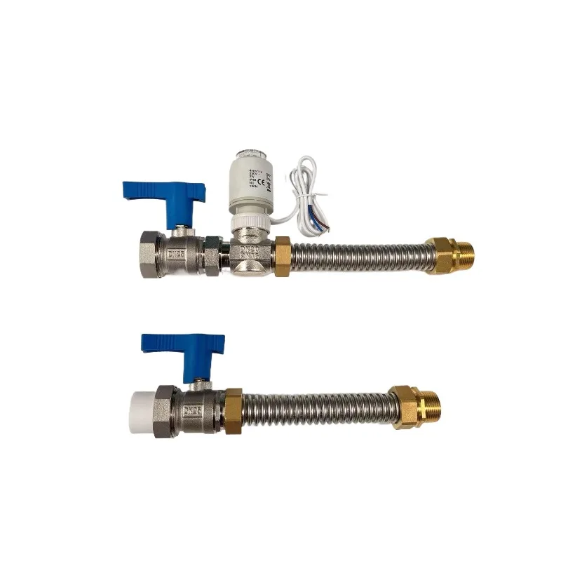 Valve kit for household air conditioning. Install two-way valve components at the end of the air supply fan tray