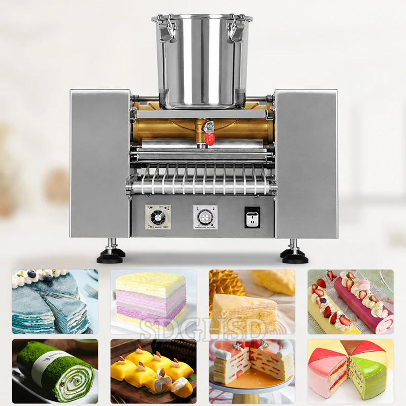 Electric Crepe Making Machine Spring Roll Wrapper Machine mille Crepe Cake Machine