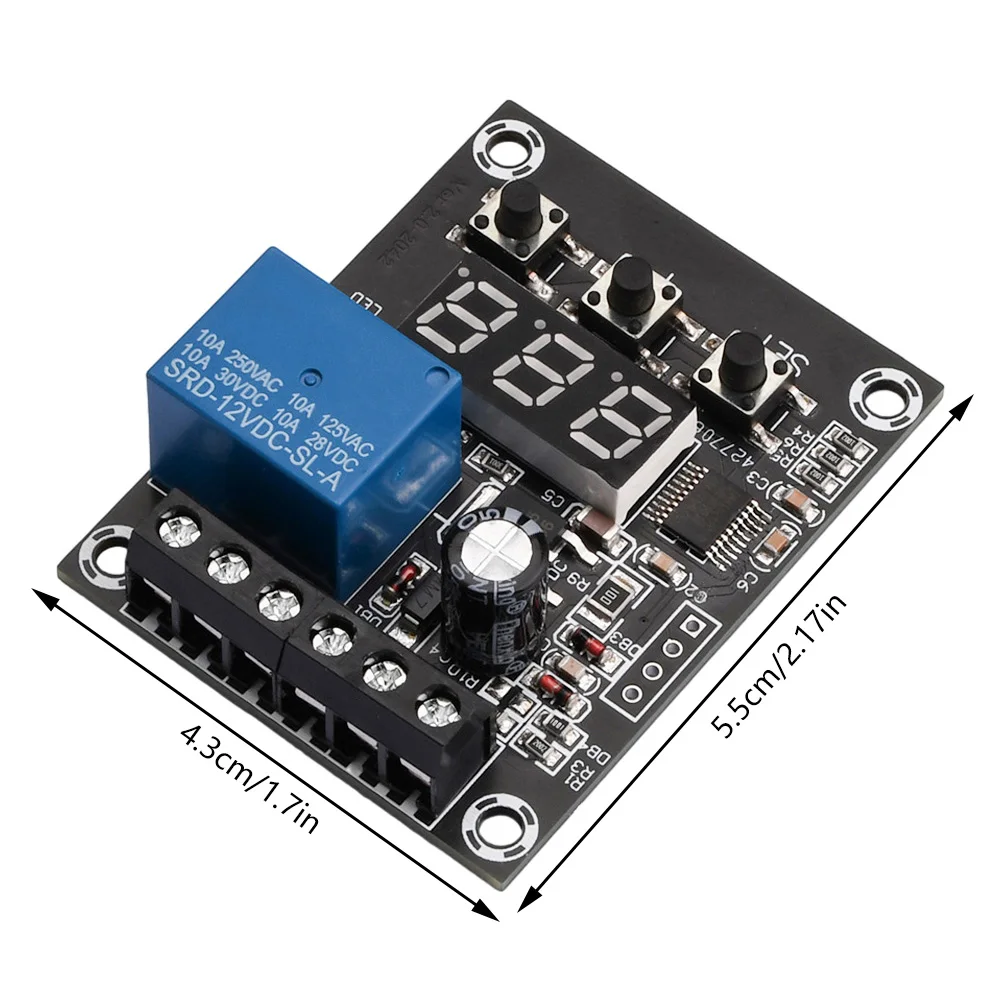 DC Current Detection Module Current Module Relay Digital Display Overcurrent Switch Controller Motor Protection Power Supply