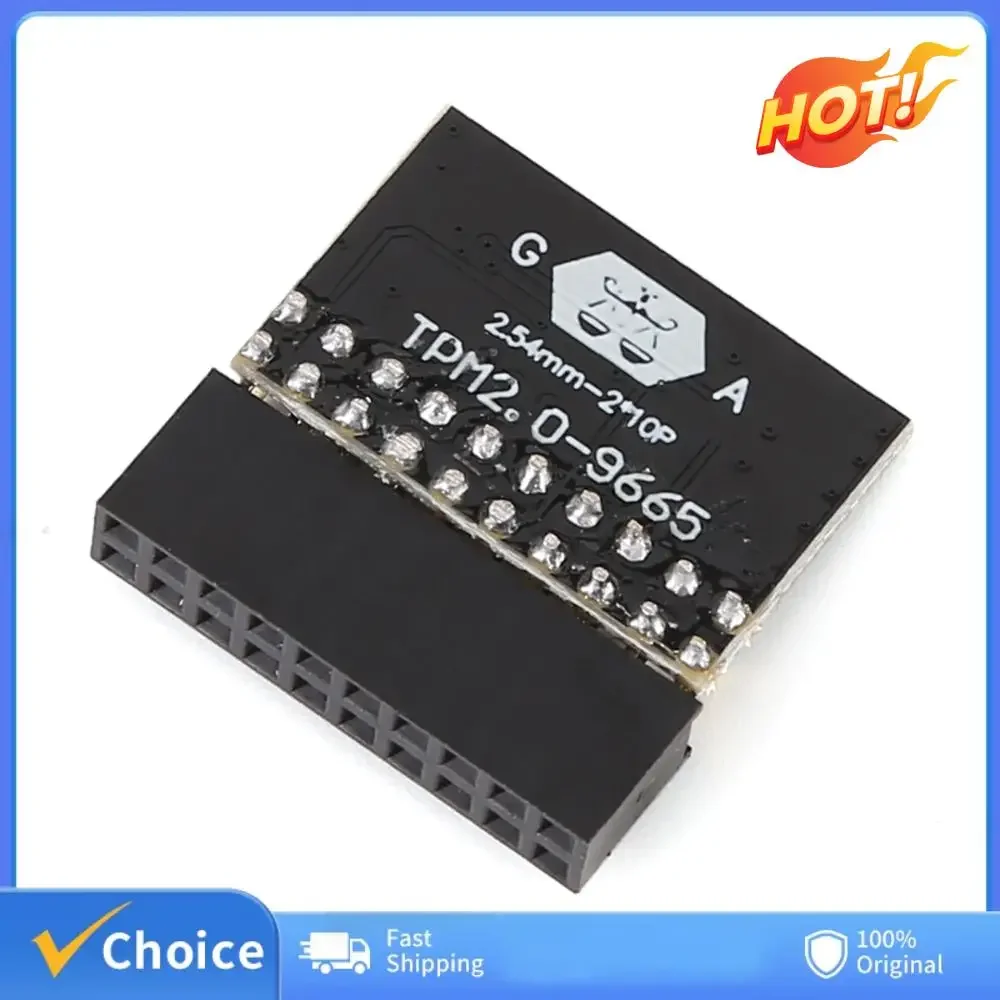 TPM 2.0 Encrypted Security Module Board LPC 14/18/20 Pin Mainboard Card TPM2.0 Module for ASUS Gigabyte Motherboard Windows 11
