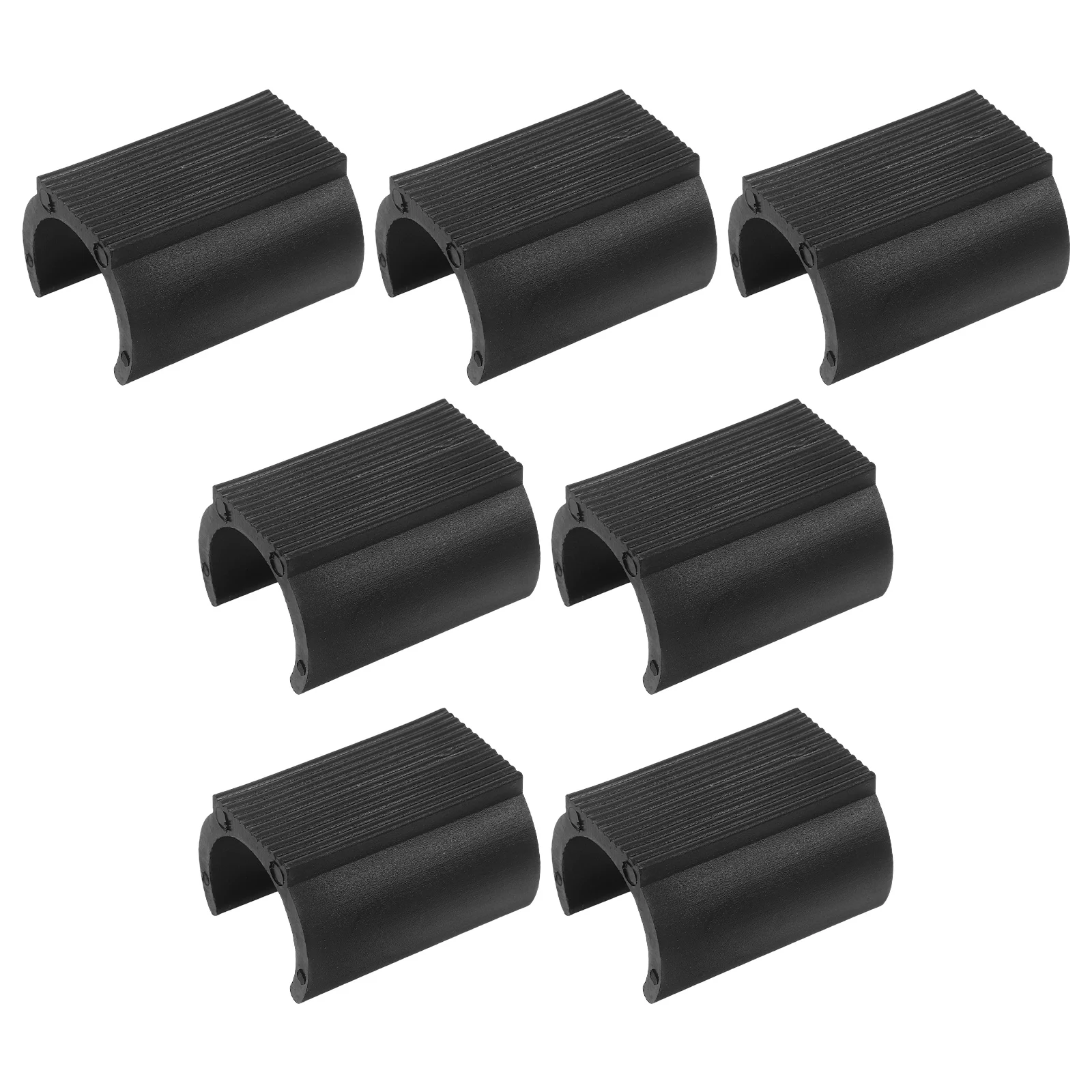 Coussinets de pieds ouverts en plastique en forme de U, 8 pièces, curseurs de chaise en caoutchouc souple, protecteurs de meubles, sols de carrelage, couvre-pieds de tabouret antidérapants
