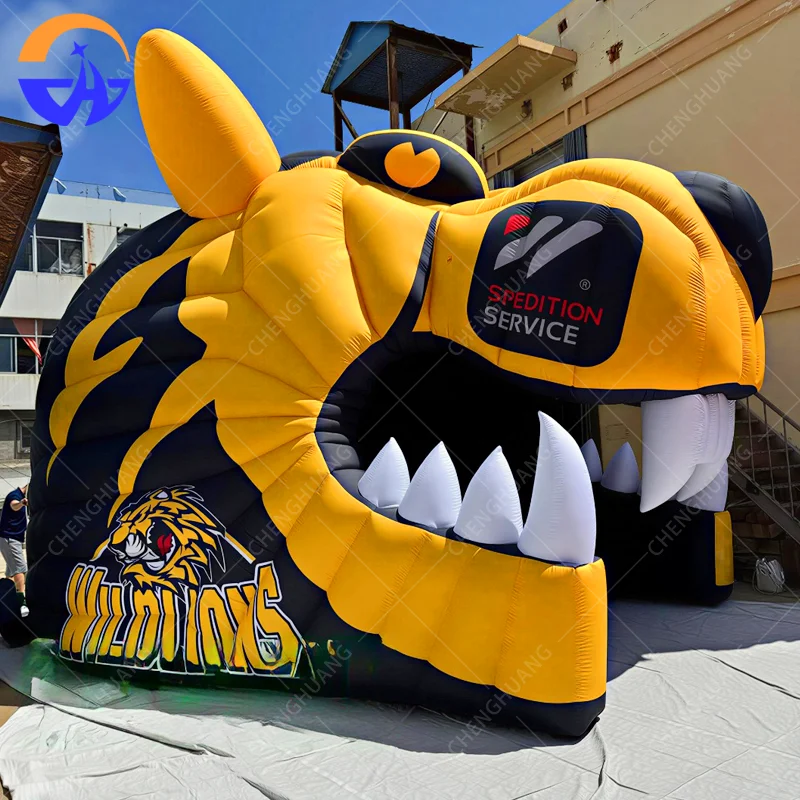 

Надувная арка-тоннель «Гигантский тигр» на заказ, декоративный реквизит для рекламных мероприятий в стиле «Животные»