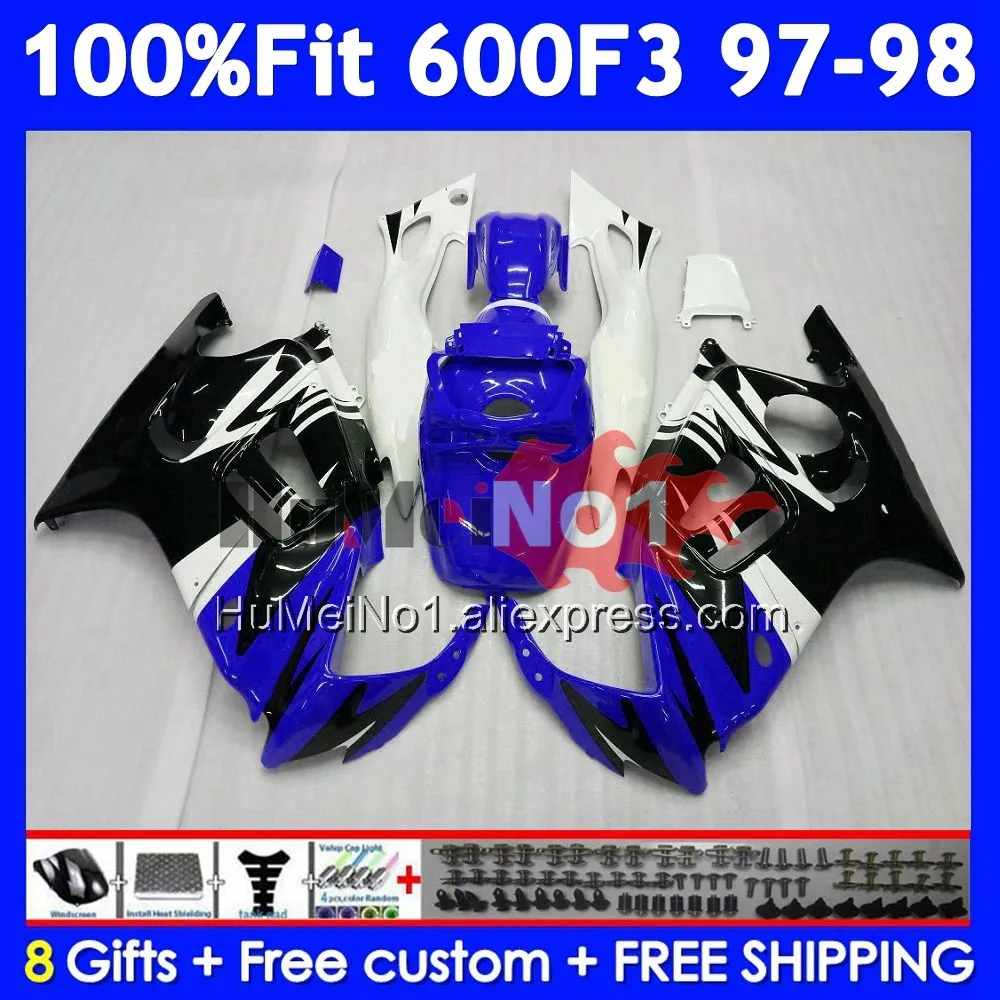 OEM Body +Tank For HONDA CBR 600F3 600 F3 CBR600FS 39No.307 CBR600 F3 FS CBR600F3 97 98 1997 1998 Injection Fairing