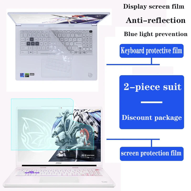 for 16inch MSI Crosshair A16 HX MLG E8W/Raider A16 B8W Keyboard film notebook HD screen film privacy protection anti-peep film