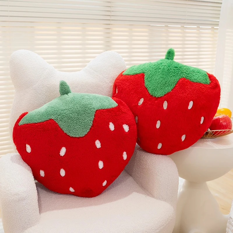 

40 см имитация большой клубничной плюшевой подушки, игрушка, мягкое растение, фруктовая кукла, диванная подушка, детские праздничные подарки, домашний декор