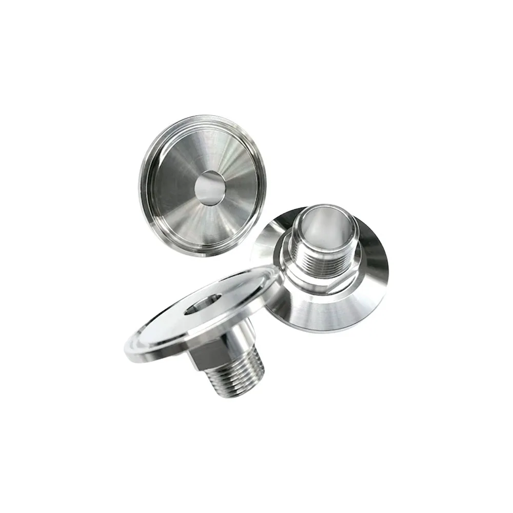 

1/4" 1/2" 3/4" 1" NPT Male Thread 25.4/50.5/64mm Tri Clamp Adapter 304 Sanitary Stainless Steel Pipe Fitting Homebrew Connector